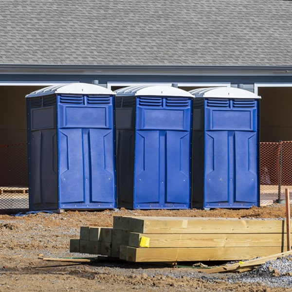 what is the maximum capacity for a single porta potty in Milford